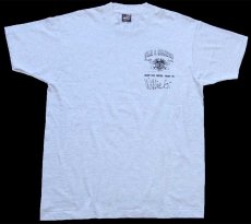 画像2: 90s USA製 HOG HARLEY OWNERS GROUP ハーレー ダビッドソン WILLIE G. RICHARDSON 両面プリント Tシャツ 杢ライトグレー L (2)
