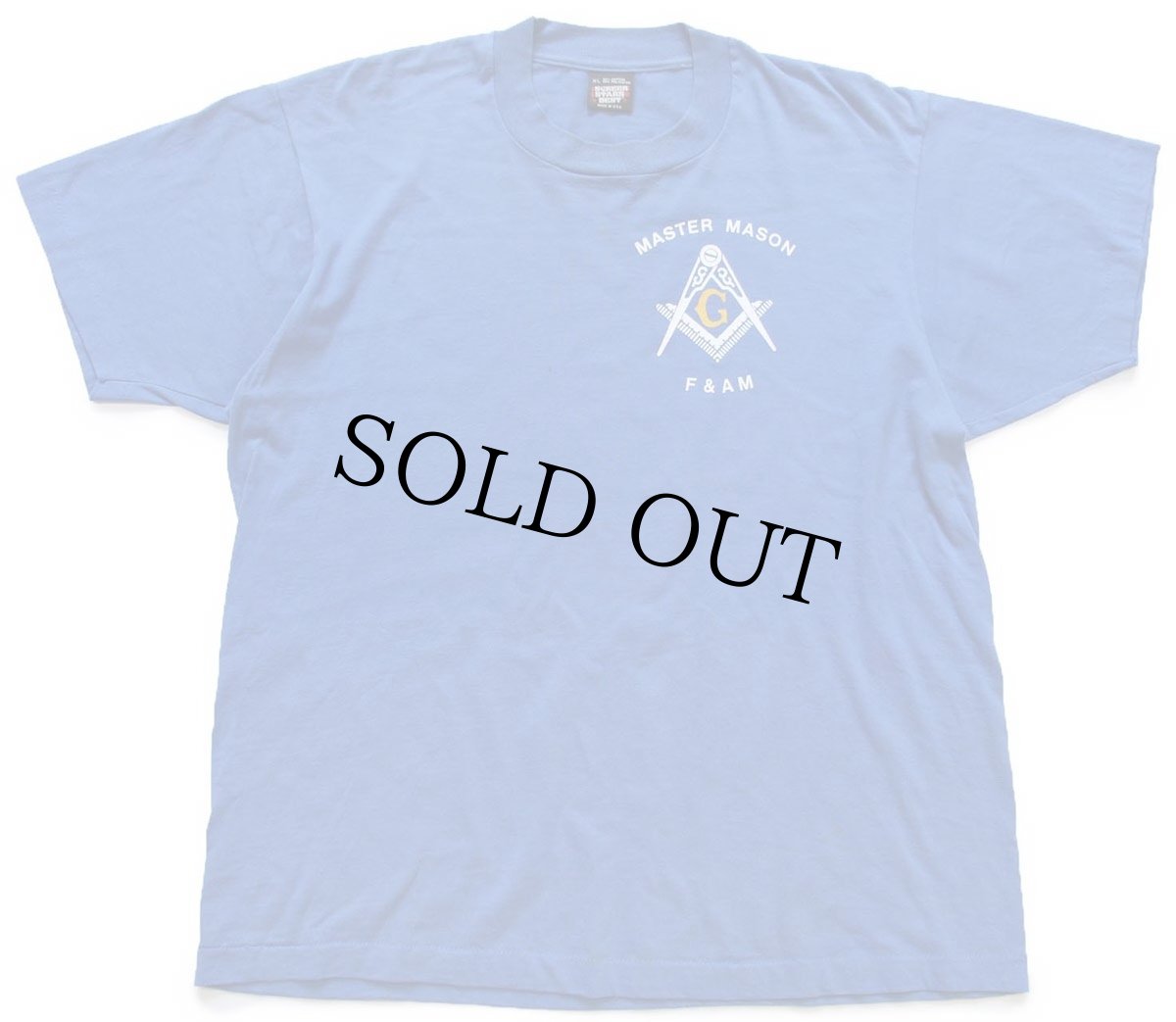 画像2: 90s USA製 MASTER MASON F&AM フリーメイソン Tシャツ 青 XL (2)