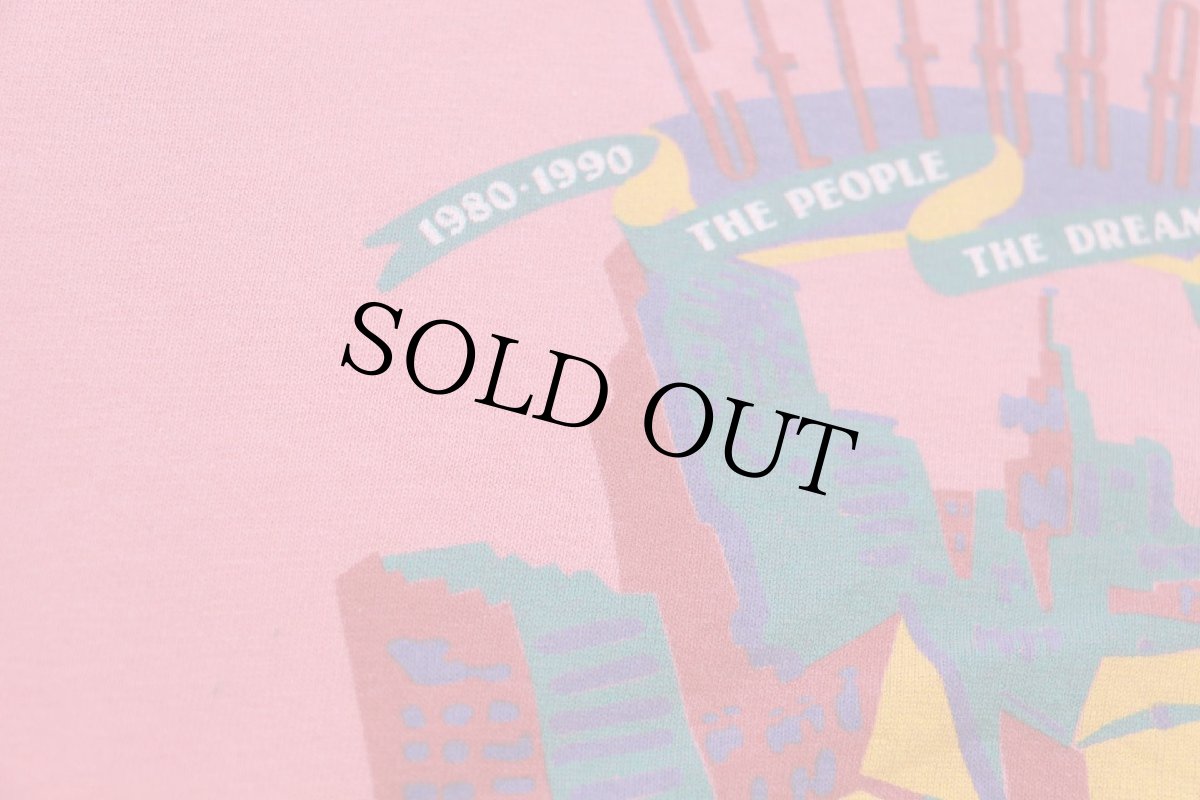 画像5: 90s USA製 CELEBRATING HARBORPLACE & THE GALLERY アート コットンTシャツ ピンク XL (5)