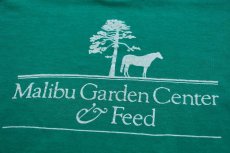 画像4: 80s USA製 Hanes Malibu Garden Center & Feed 両面プリント コットンTシャツ 緑 L (4)