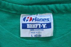 画像5: 80s USA製 Hanes Malibu Garden Center & Feed 両面プリント コットンTシャツ 緑 L (5)