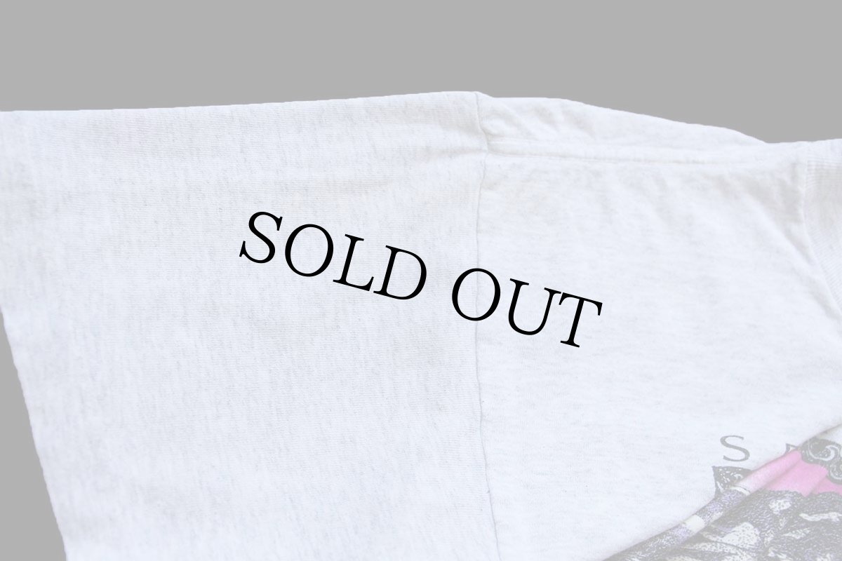 画像6: 90s USA製 SEA WORLD FOCUS ON THE FUTURE 両面プリント アート コットンTシャツ 杢グレー L (6)