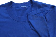 画像5: 80s LOGO7 NFL Los Angeles RAMS アメフト ひび割れプリント Tシャツ 青 (5)