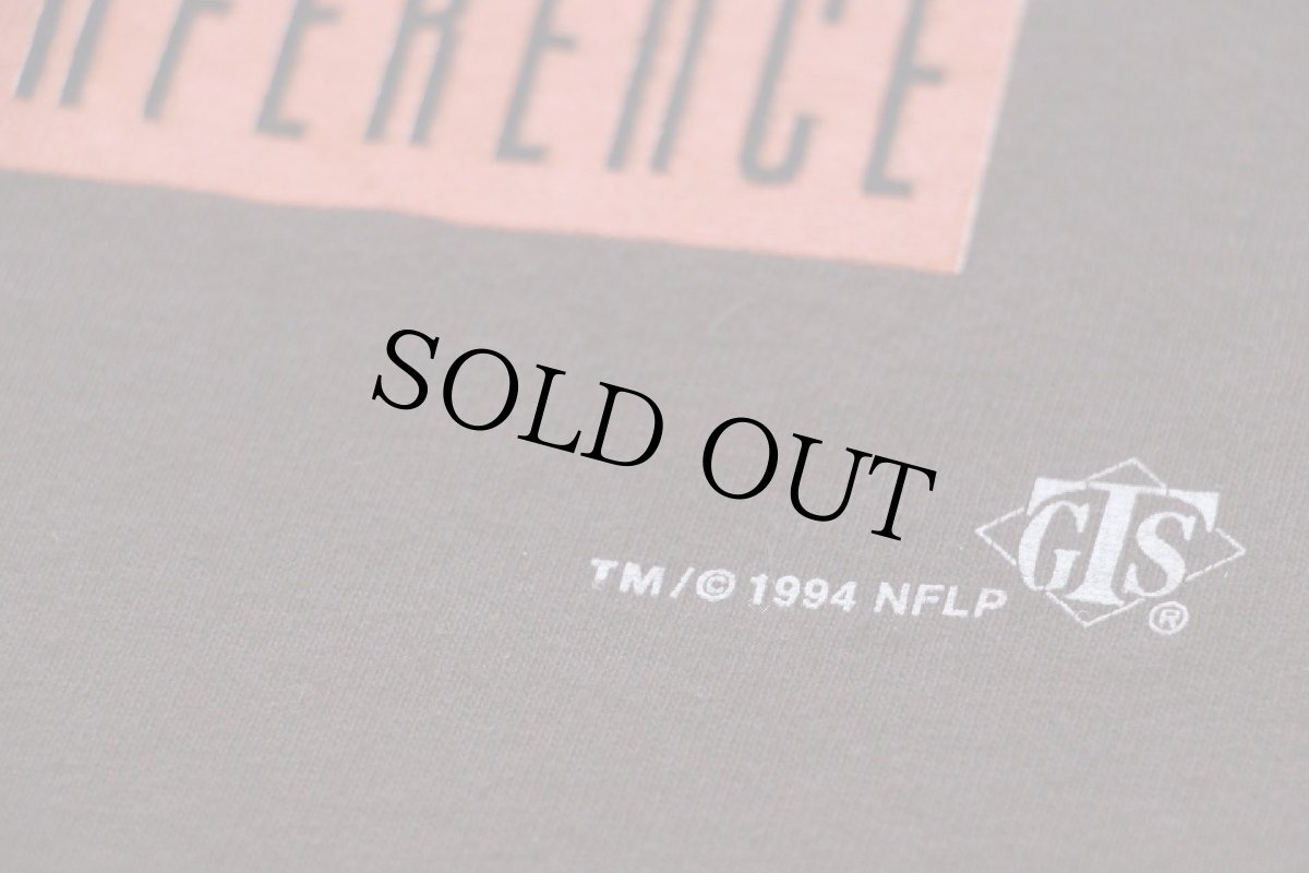 画像5: 90s USA製 NFL CLEVELAND BROWNS Vネック コットン フットボールTシャツ 焦げ茶 XL (5)