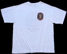 画像2: 90s USA製 THE FROG AND ONION PUB BERMUDA 両面プリント コットンTシャツ 白 XXL★特大 (2)