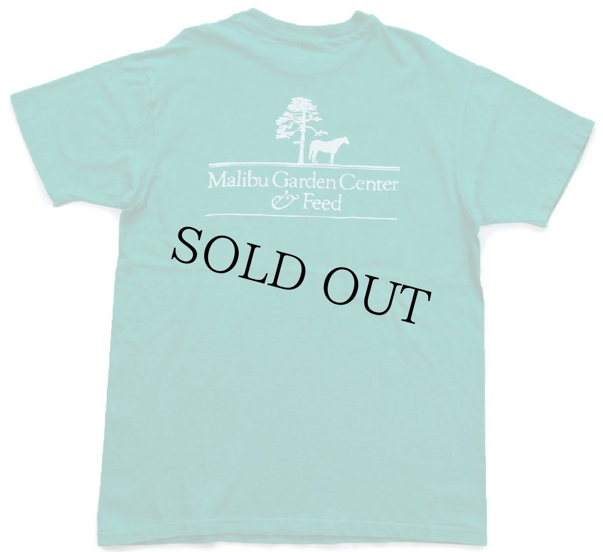 画像3: 80s USA製 Hanes Malibu Garden Center & Feed 両面プリント コットンTシャツ 緑 L (3)