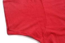 画像6: 90s USA製 Rawlings MLB CINCINNATI REDS マスコット ひび割れプリント コットンTシャツ 赤 L (6)