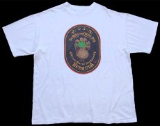 画像3: 90s USA製 THE FROG AND ONION PUB BERMUDA 両面プリント コットンTシャツ 白 XXL★特大 (3)