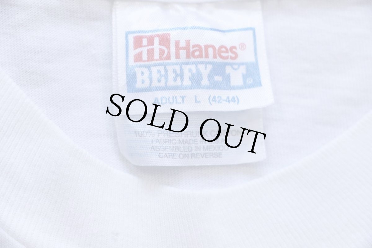 画像4: 90s Hanes APPALACHIAN BREWING,CO. ABC NOTABLY FRESH ポケット付き コットンTシャツ 白 L (4)