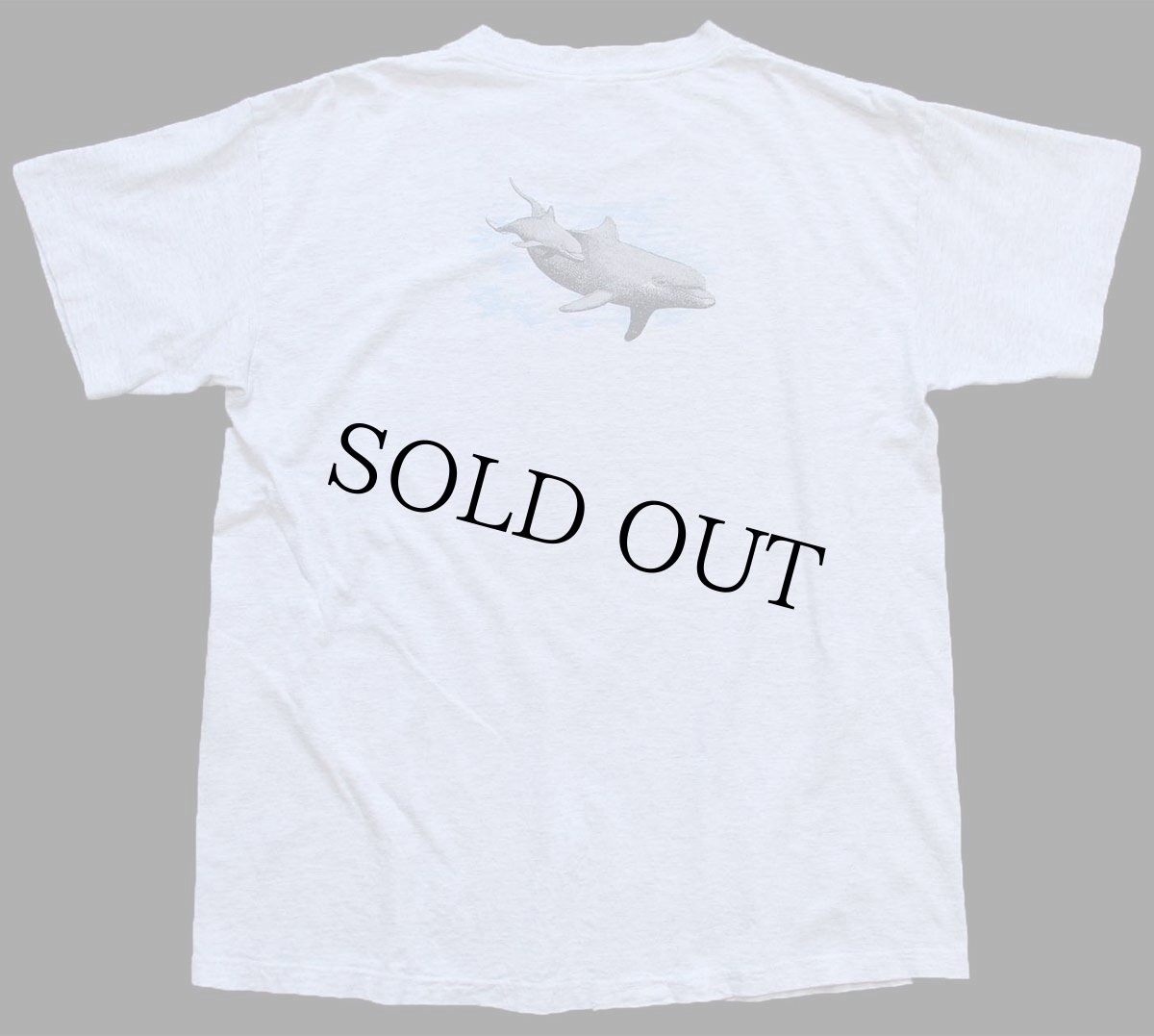 画像3: 90s USA製 SEA WORLD FOCUS ON THE FUTURE 両面プリント アート コットンTシャツ 杢グレー L (3)