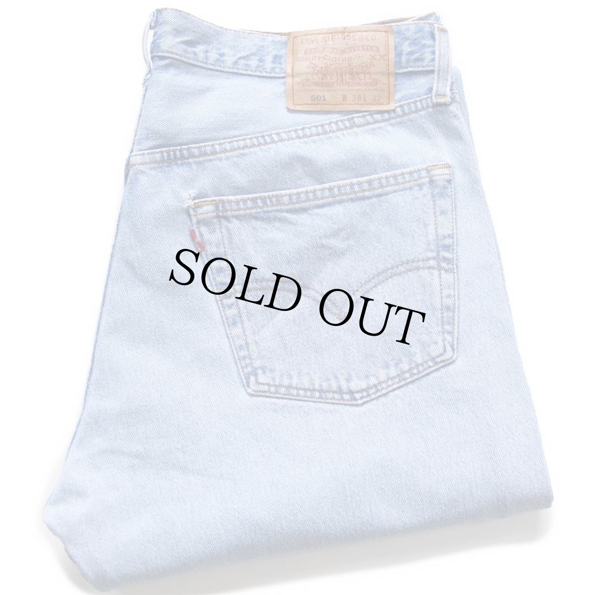 画像1: 90s USA製 Levi'sリーバイス 501 デニムパンツ W38 L32★157 (1)