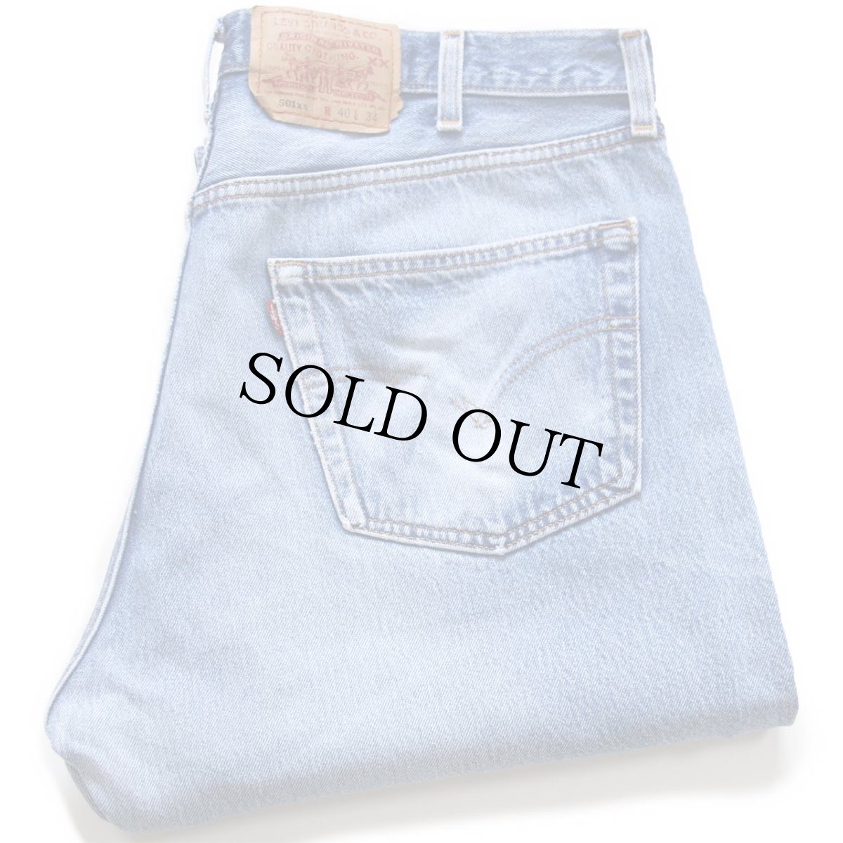 画像1: 90s USA製 Levi'sリーバイス 501 デニムパンツ ヒゲ w40 L34★158 (1)