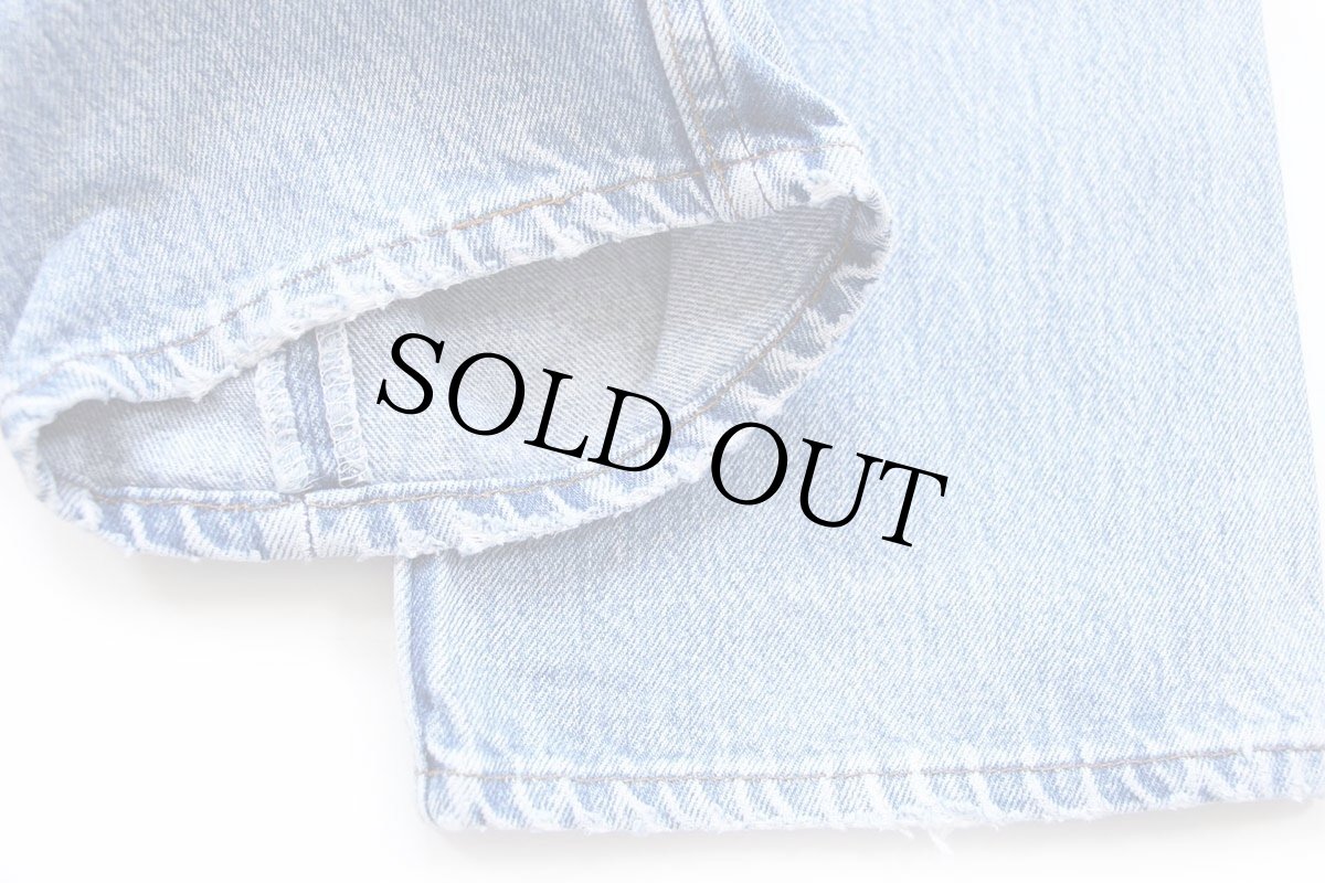 画像9: 90s USA製 Levi'sリーバイス 501 ダメージ デニムパンツ W34 L32★161 (9)