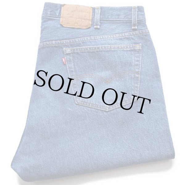 90s USA製 Levi'sリーバイス 501 デニムパンツ ヒゲ W46☆163 特大