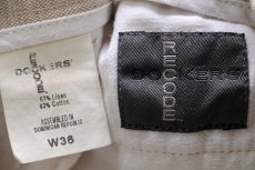 画像5: 90s DOCKERSドッカーズ RECODE ツータック リネン×コットン ショートパンツ ベージュ w36★Levi'sリーバイス ショーツ (5)