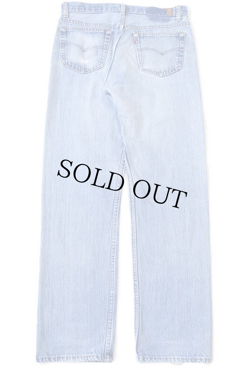 画像3: 90s USA製 Levi'sリーバイス 501 ダメージ デニムパンツ W34 L32★161 (3)