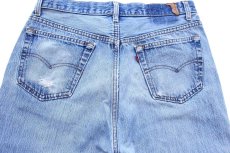 画像5: 90s USA製 Levi'sリーバイス 501 ダメージ デニムパンツ w34 L32★161 (5)