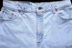 画像3: 90s USA製 Levi'sリーバイス 551 デニム ショートパンツ アイスブルー w32★ショーツ (3)