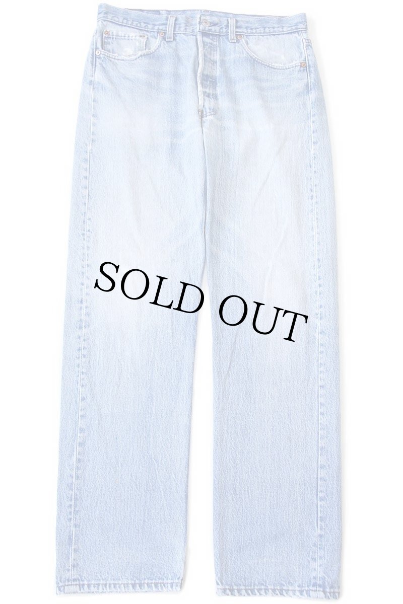 画像2: 90s USA製 Levi'sリーバイス 501 ダメージ デニムパンツ W34 L32★161 (2)