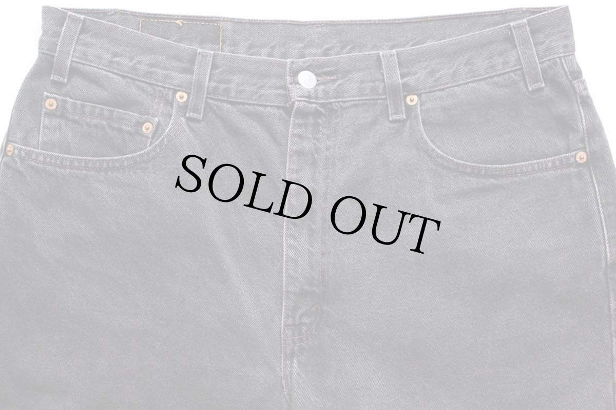 画像3: 00s メキシコ製 Levi'sリーバイス 505 ブラックデニム ショートパンツ w36★ショーツ (3)
