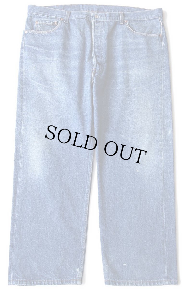 画像2: 90s USA製 Levi'sリーバイス 501 デニムパンツ ヒゲ W46★163 特大 (2)