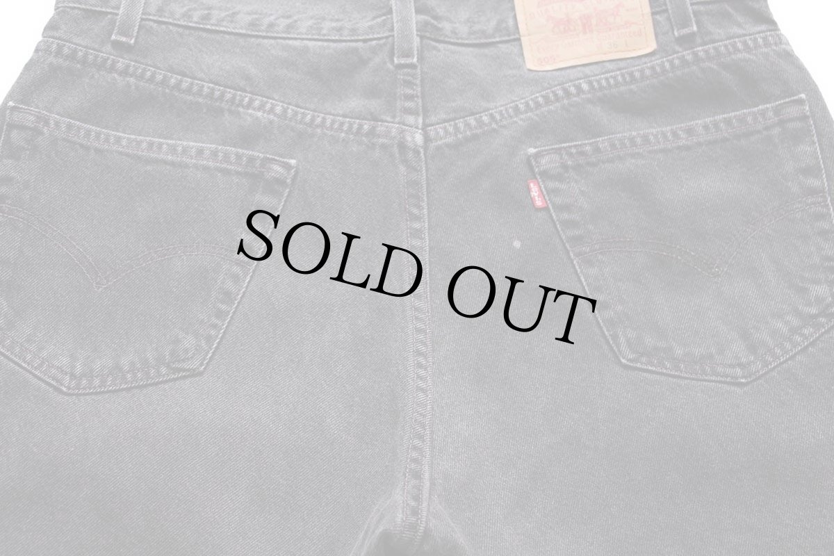 画像4: 00s メキシコ製 Levi'sリーバイス 505 ブラックデニム ショートパンツ w36★ショーツ (4)
