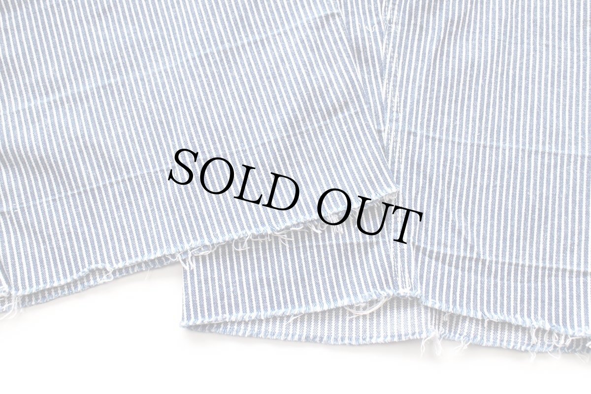 画像10: 60s USA製 OSHKOSH B'GOSH ローバック カットオフ ヒッコリー ストライプ オーバーオール w45 (10)