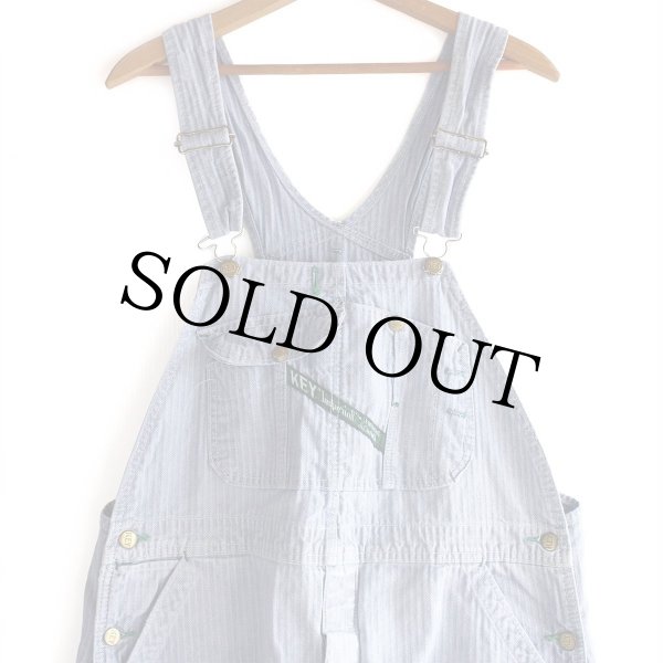 ユーロワーク 70s～80s コットン ヘリンボーン オーバーオール 48 白 ca196c711067608d9fc0a6a2e9caa8