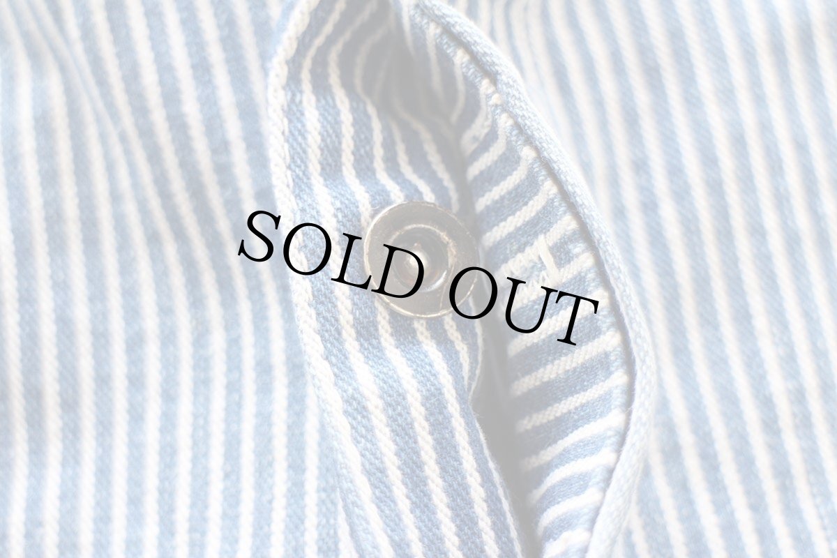 画像6: 80s USA製 KEY Imperial ヒッコリー ストライプ オーバーオール W46★特大 ビンテージ オールド ワーク ペインター パンツ ビッグサイズ (6)