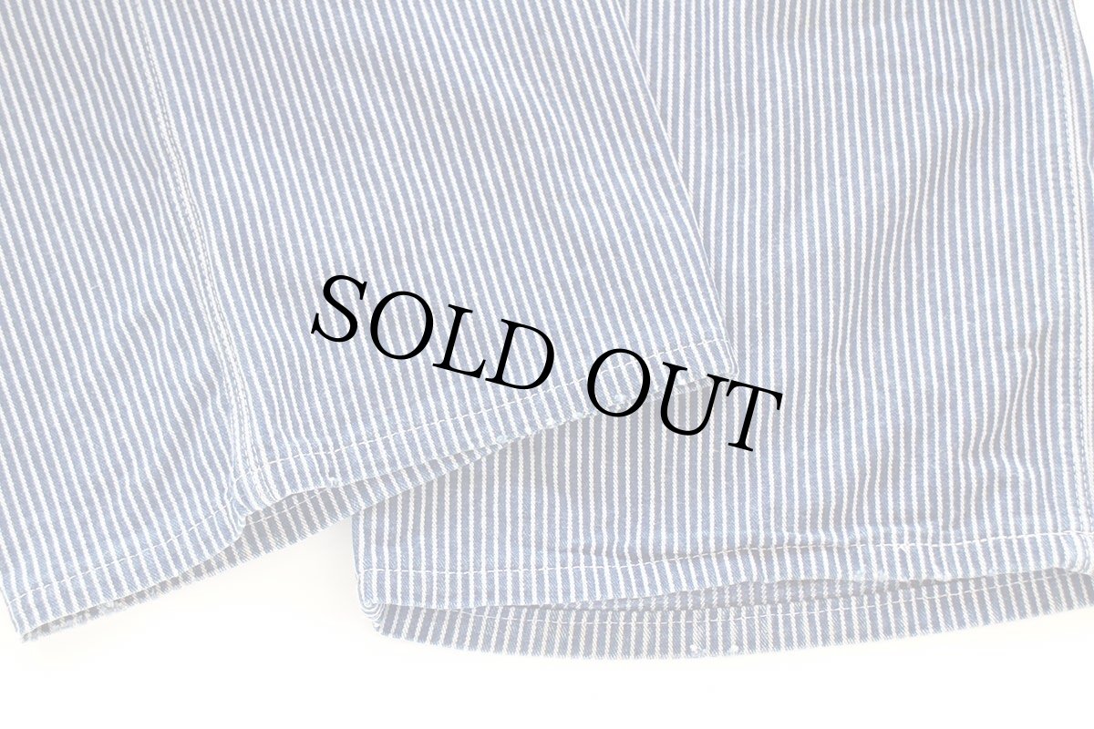 画像8: 90s USA製 Dickiesディッキーズ ヒッコリー ストライプ オーバーオール w44 (8)