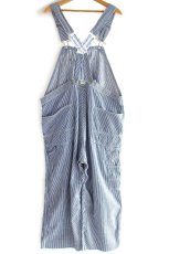 画像3: 60s USA製 OSHKOSH B'GOSH ローバック カットオフ ヒッコリー ストライプ オーバーオール w45 (3)