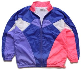 80s NIKEナイキ マルチカラー 切り替え ナイロンジャケット L