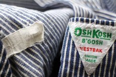 画像6: 70s USA製 OSHKOSH B'GOSH ローバック ヒッコリー ストライプ オーバーオール w42 (6)