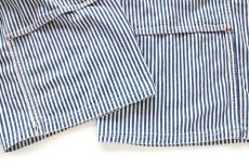 画像10: 90s USA製 JCPenney BIGMACビッグマック ペンキ飛び ダブルニー ヒッコリー ストライプ オーバーオール w44 (10)