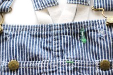 画像9: 60s USA製 OSHKOSH B'GOSH ローバック カットオフ ヒッコリー ストライプ オーバーオール w45 (9)