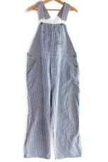 画像2: 70s USA製 OSHKOSH B'GOSH ローバック ヒッコリー ストライプ オーバーオール w42 (2)
