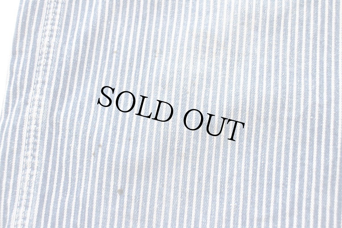 画像9: 80s USA製 KEY Imperial ヒッコリー ストライプ オーバーオール W46★特大 ビンテージ オールド ワーク ペインター パンツ ビッグサイズ (9)