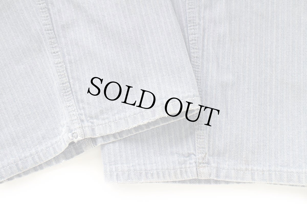 画像8: 80s KEY Imperial HBT ヘリンボーンツイル オーバーオール w40 (8)