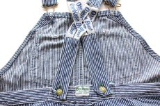 画像5: 60s USA製 OSHKOSH B'GOSH ローバック カットオフ ヒッコリー ストライプ オーバーオール w45 (5)