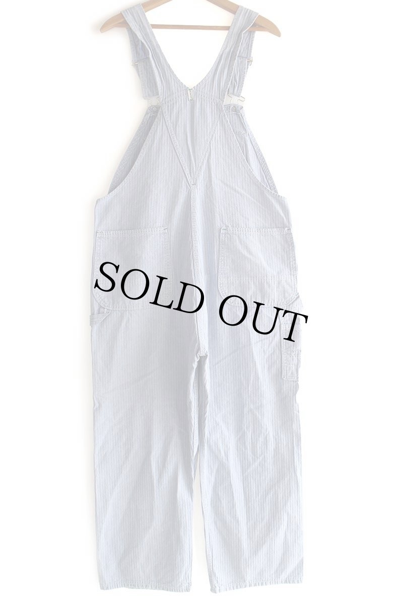 画像3: 80s KEY Imperial HBT ヘリンボーンツイル オーバーオール w40 (3)