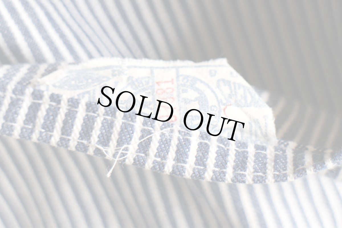 画像7: 70s USA製 OSHKOSH B'GOSH ローバック ヒッコリー ストライプ オーバーオール w42 (7)