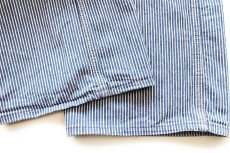 画像8: 80s USA製 OSHKOSH B'GOSH ダブルニー ヒッコリー ストライプ オーバーオール w42 L32 (8)