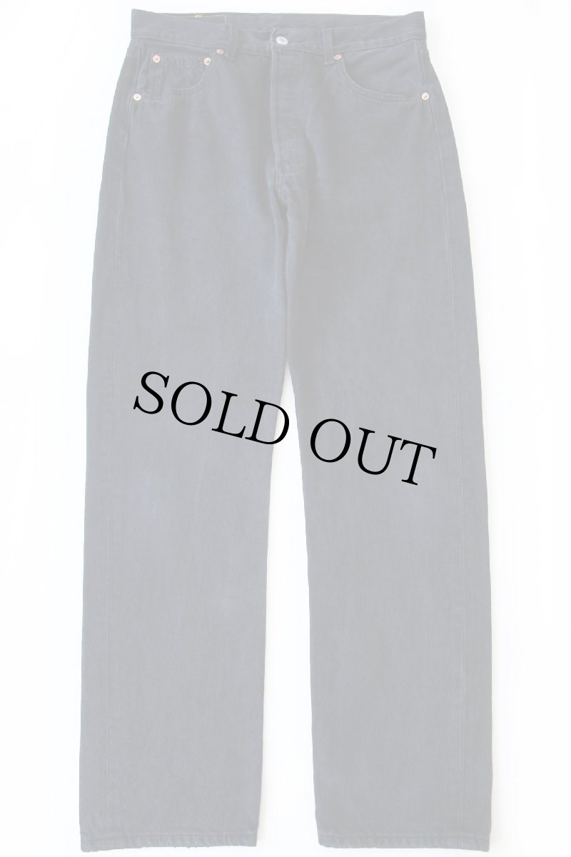 画像2: 00s ルーマニア製 Levi'sリーバイス 501 後染め ブラック デニムパンツ W34 L32★ユーロ (2)