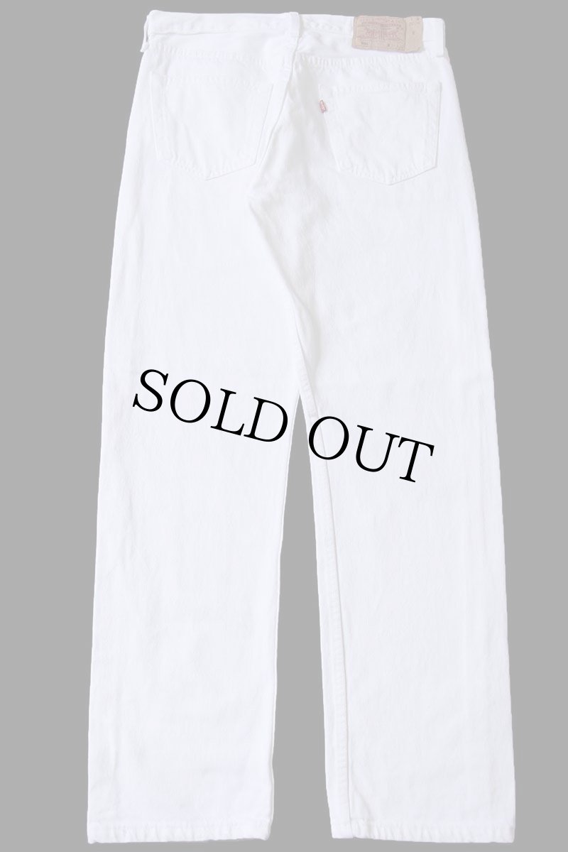 画像3: 90s 英国製 Levi'sリーバイス 501 ホワイト デニムパンツ W34 L32★ユーロ (3)