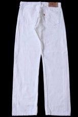 画像3: 90s 英国製 Levi'sリーバイス 501 ホワイト デニムパンツ w34 L32★ユーロ (3)