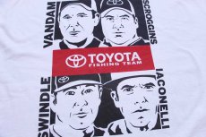 画像4: TOYOTA FISHING TEAM トヨタ イラスト コットンTシャツ 白 XL (4)