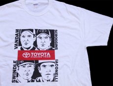 画像1: TOYOTA FISHING TEAM トヨタ イラスト コットンTシャツ 白 XL (1)