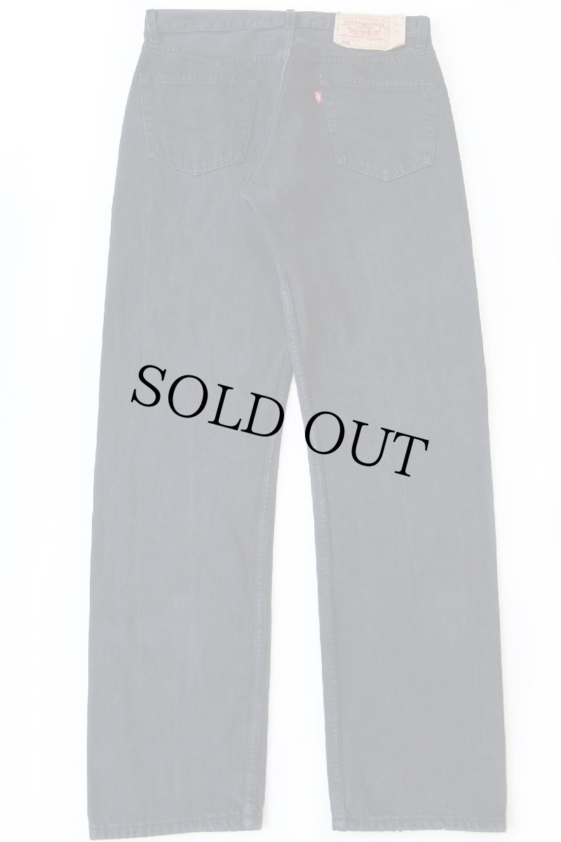 画像3: 00s ルーマニア製 Levi'sリーバイス 501 後染め ブラック デニムパンツ W34 L32★ユーロ (3)