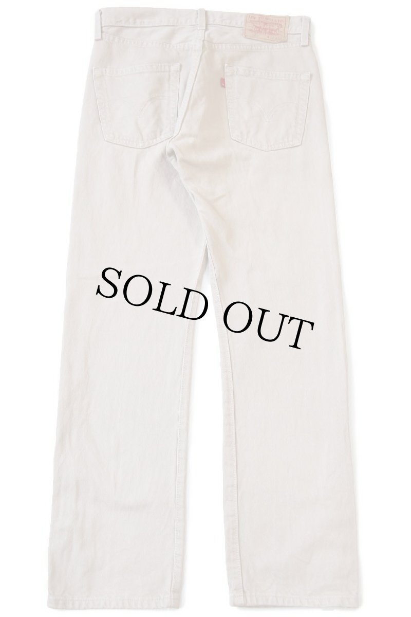 画像3: 00s メキシコ製 Levi'sリーバイス 501 後染め カラーデニムパンツ カーキ w30 L30 (3)