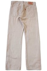 画像3: 00s メキシコ製 Levi'sリーバイス 501 後染め カラーデニムパンツ カーキ w30 L30 (3)